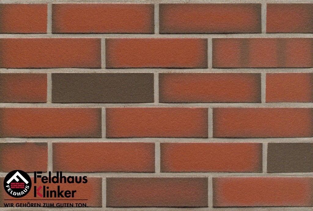 Фасадная плитка ручной формовки Feldhaus Klinker R303 Ardor liso NF14, 240*14*71 м