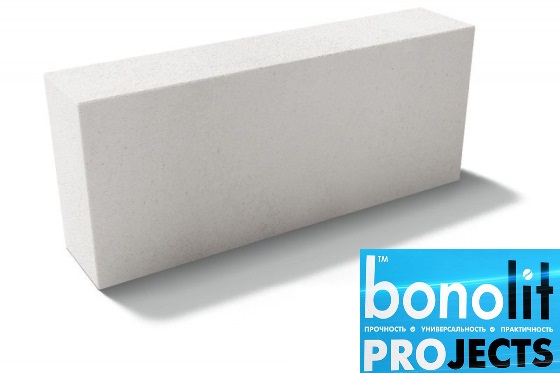 Газобетонный блок Bonolit Projects Дмитров (AeroStone) D600 B5 F100 600х250х150