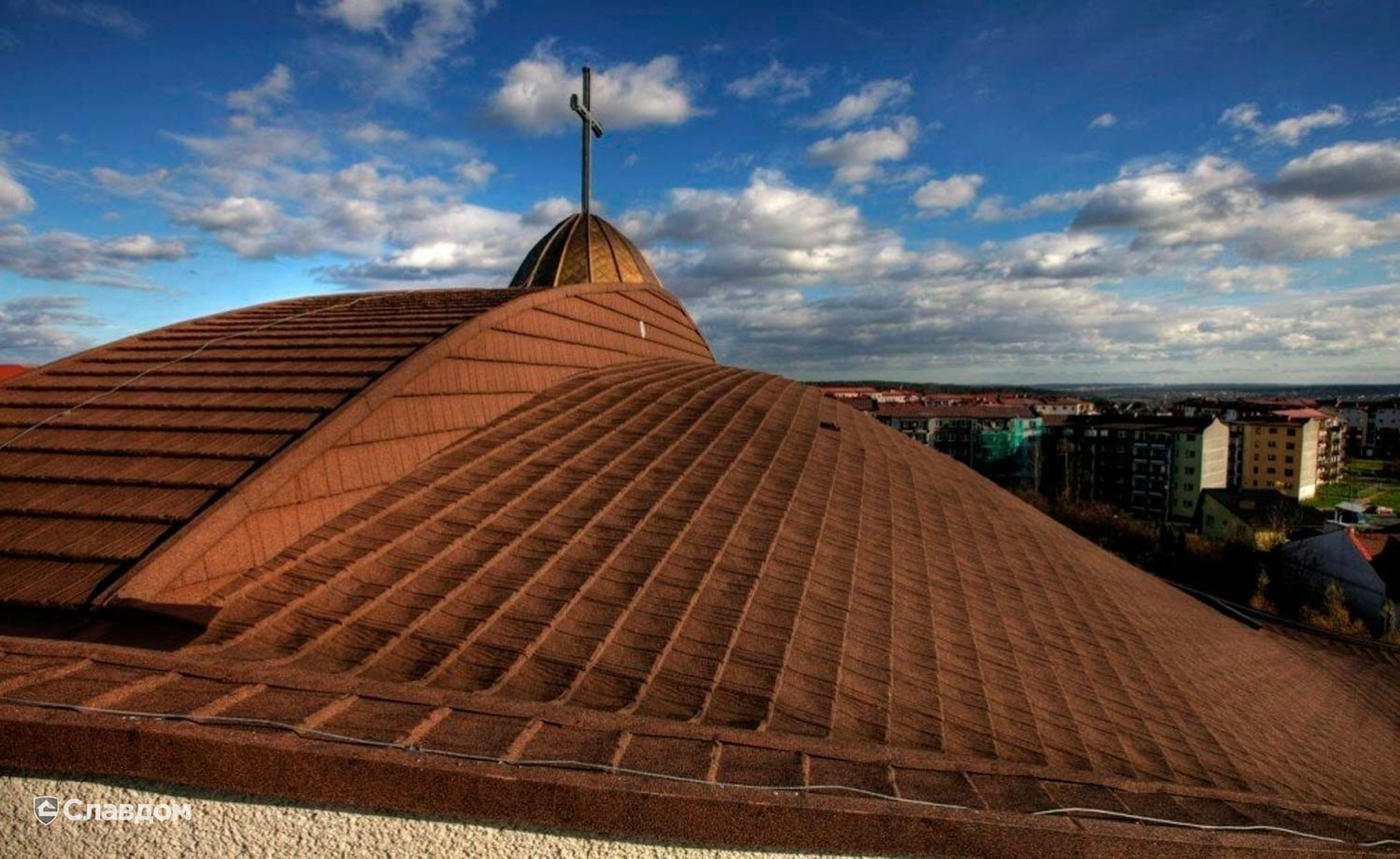 Композитная черепица рядовая AeroDek Robust цвет Тик (03)